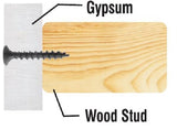 #6 X 1" Drywall Screw | Phillips Bugle Head | Coarse Thread | Black Phosphate | Bulk Box 10000