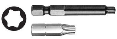  T-27 X 1" Torx Star Drive Bits