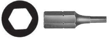  9/64 X 1" Hex Driver Insert Bits