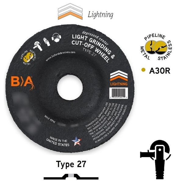 Bullard 24433 4 x 1/8" T27 Grinding Wheels