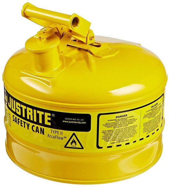 Justrite 7125200 Type I Safety Can, 2.5 Gallon