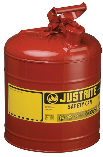 Justrite 7150100 Type I Safety Can, 5 Gallon