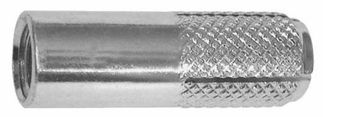  1/2"  x 2" Knurled Drop-In Anchors