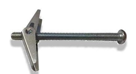 1/8 X 3" Toggle Bolt | Mushroom Head | Combo Drive | Zinc Plated | With Wing | Box 100