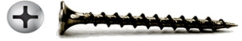  #6 X 1" Phillips Bugle Black Drywall Screws Coarse Thread