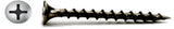  #6 X 1-1/2" Phillips Bugle Black Drywall Screws Coarse Thread