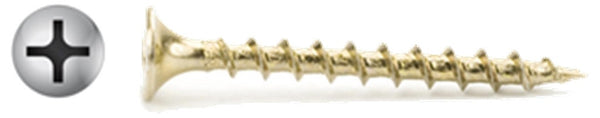  #6 X 1-1/4" Phillips Bugle Yellow Drywall Screws Coarse Thread