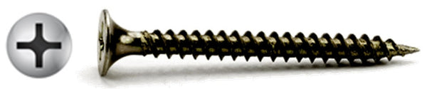  #6 X 1" Phillips Bugle Black Drywall Screws Fine Thread