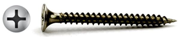  #6 X 2 1/4" Phillips Bugle Black Drywall Screws Fine Thread