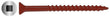  #8 X 2" Square Drive Flat Red Deck Screw Long Life