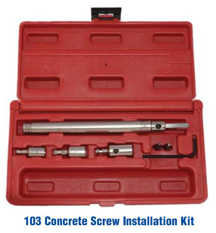 103 Concrete Screw Installation Kit