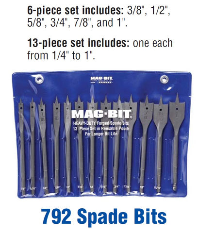 Mag-Bit 792 Spade Bit Kit | 13 Piece