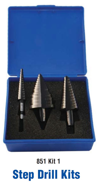Mag-Bit 851-Kit-1 Electrician's Step Drill Kit | 3 Pieces