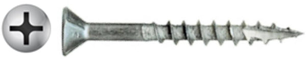  #9 X 2-1/2" Phillips Flat Zinc Particle Board Screw T17