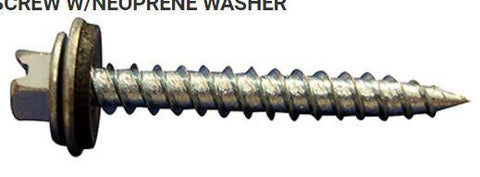 #10 x 1-1/2" Hi-Head Hex Screw | Neoprene Washer | Bag Qty 3500