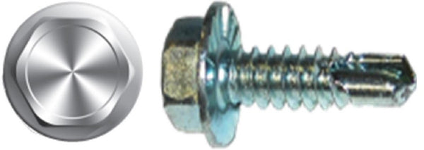  #6 X 1/2" Hex Washer Head Self-Drilling Screw Zinc