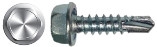  #10 X 1-1/2 " High-Hat Hex Head Self-Drilling Screw Zinc