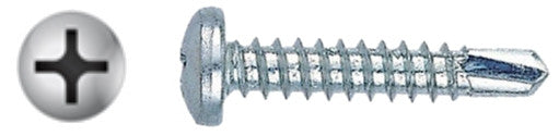  #6 X 1" Phillips Pan Self-Drilling Screw Zinc