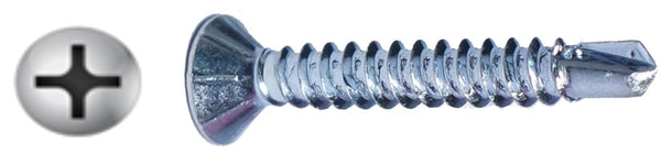 #6 X 1-1/8" Phillips Bugle Self-Drilling Screw Zinc
