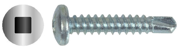  #8 X 1/2" Square Pan Self-Drilling Screw Zinc