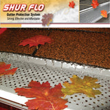 Shur-Flo Leaf Guard Gutter Cover | 6" Gutters | X Wave | Light Bronze | Sold in 4 Foot Sections
