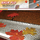 Shur-Flo Leaf Guard Gutter Cover | 7" Gutters | X Wave | Black | 200 Feet (50 pcs x 4' ea.)