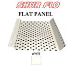 Shur-Flo Leaf Guard Gutter Cover | 5" Gutters | Flat | White | Sold in 4 Foot Sections