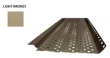 Shur-Flo Leaf Guard Gutter Cover | 6" Gutters | X Wave | Light Bronze | Sold in 4 Foot Sections