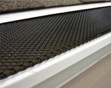 Ultra-Flo Gutter Guards | 6" Gutters | Regular Hole | Black | Sold in 4 Foot Sections