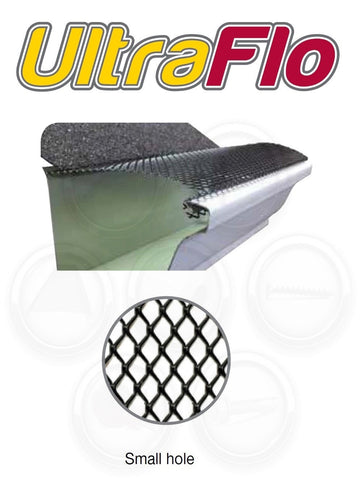 Ultra-Flo Gutter Guards | 5" Gutters | Small Hole | Black | Sold in 4 Foot Sections