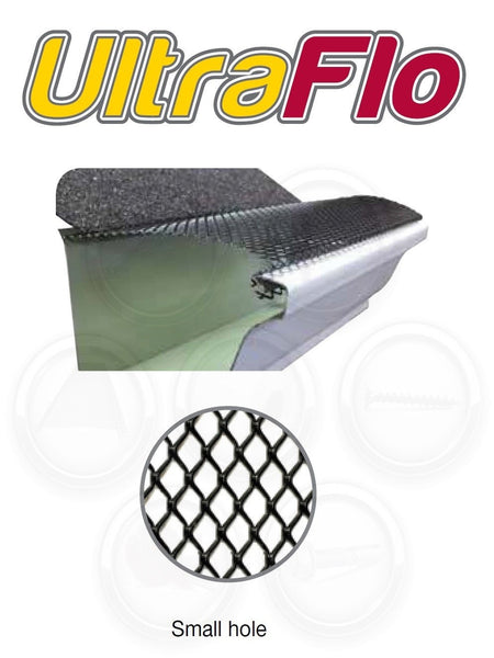 Ultra-Flo Gutter Guards | 5" Gutters | Small Hole | Black | 100 Feet (25 pcs x 4' ea.)